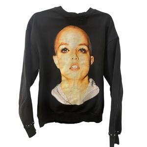 Marcel Zago Distressed Britney Spears Crewneck Sweatshirt Size Large